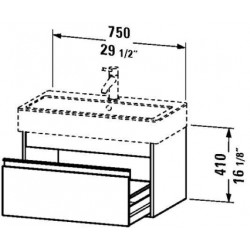 Ketho Wall Mounted Vanity Unit 29 1/2" KT 6687/045480