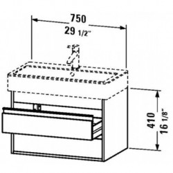 Ketho Wall Mounted Vanity Unit 29 1/2" KT 6637/045480