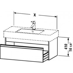 Ketho Wall Mounted Vanity Unit 31 1/2" KT 6690/032985