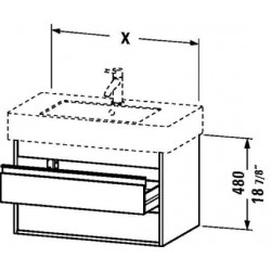 Ketho Wall Mounted Vanity Unit 31 1/2" KT 6640