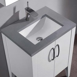Madeli Caserta 24" Vanity For Quartzstone Top and Ceramic Sink  (Caserta-24)