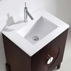 Madeli Genova 24"  Vanity For Quartzstone Top and Ceramic Sink  (Genova-24)
