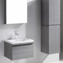 Madeli Venasca 24" Wall Hung Vanity For Quartzstone Top and Ceramic Sink  (Venasca-24)