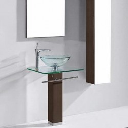 Madeli Rimini 24" Vanity Set With Glass Top and Vessel Sink (Rimini-24)