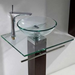 Madeli Rimini 24" Vanity Set With Glass Top and Vessel Sink (Rimini-24)