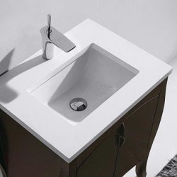 Madeli Sorrento 27" Vanity For Quartzstone Top with Ceramic Sink  (Sorrento-27)