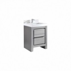 Madeli Vicenza 24"  Vanity For Quartzstone Top and Ceramic Sink  (Vicenza-24)