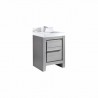 Madeli Vicenza 24"  Vanity For Quartzstone Top and Ceramic Sink  (Vicenza-24)