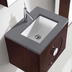 Madeli Palermo 24" Wall Hung Vanity With Quartzstone Top and Ceramic Sink  (Palermo-24)
