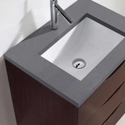 Madeli Bolano 24" Wall Hung Vanity For Quartzstone Top and Ceramic Sink  (Bolano-24)