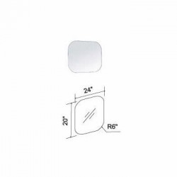 Madeli Bolano 24" Wall Hung Vanity For Quartzstone Top and Ceramic Sink  (Bolano-24)