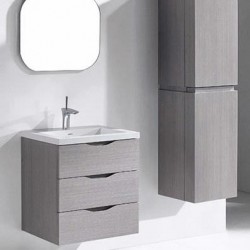 Madeli Bolano 24" Wall Hung Vanity For Quartzstone Top and Ceramic Sink  (Bolano-24)