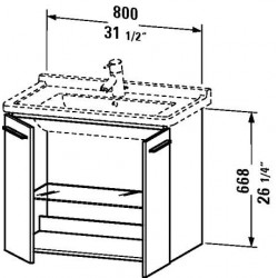 Duravit  X - Large Wall Mounted Vanity Unit  XL 6086