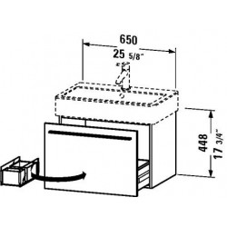 Duravit  X - Large Wall Mounted Vanity Unit  XL 6042