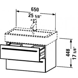 Duravit  X - Large Wall Mounted Vanity Unit  XL 6342