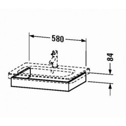 Duravit DuraStyle Washbasin Trim Wall-Mounted  DS6080