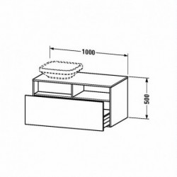 Duravit Durastyle Vanity Unit Wall-Mounted DS6784 L/R