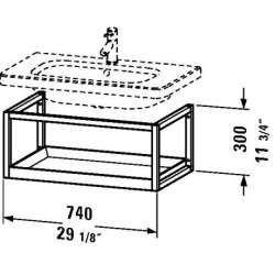 Duravit Durastyle Furniture - ACC shelf wallmounted DS9872