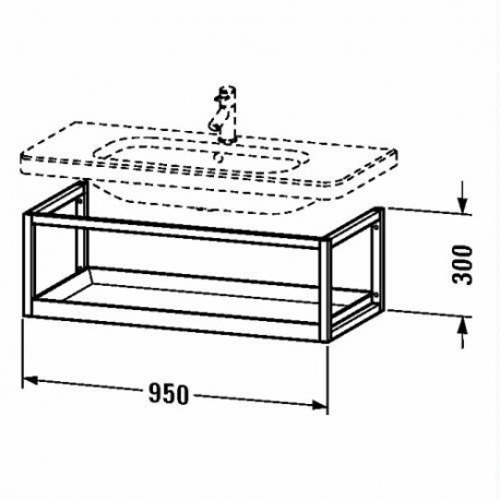 Duravit Durastyle Furniture - ACC shelf wallmounted DS9873