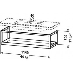 Duravit Durastyle Furniture - ACC shelf wallmounted DS9874