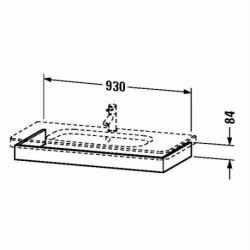 Duravit DuraStyle Washbasin Trim Wall-Mounted  DS6082