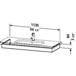 Duravit DuraStyle Washbasin Trim Wall-Mounted  DS6083