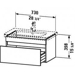Duravit Durastyle Vanity Unit Wall-Mounted DS6381