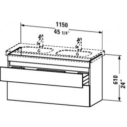 Duravit Durastyle Vanity Unit Wall-Mounted DS6486