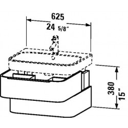 Duravit Happy D.2 Vanity Unit Wall-Mounted H2 6364