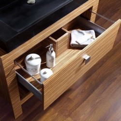 Knox 39" Vanity with Stone Vessel Sink - KNOX-V39-ZW