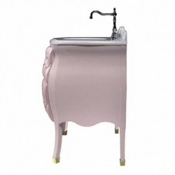 Ypsilon Cameo Rosa Tufted Leather Vanity Set