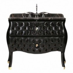 Ypsilon Cameo Rosa Tufted Leather Vanity Set