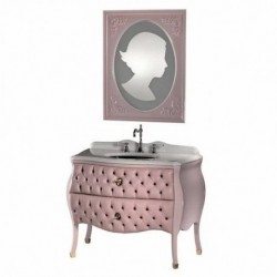 Ypsilon Cameo Rosa Tufted Leather Vanity Set