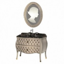 Ypsilon Cameo Rosa Tufted Leather Vanity Set