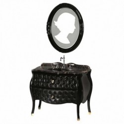 Ypsilon Cameo Rosa Tufted Leather Vanity Set