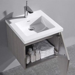 Madeli Arezzo 20" Wall Hung Vanity Set With X-Stone Countertop/Basin  (Arezzo-20)