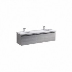Madeli Venasca 60" Wall Hung Vanity For Quartzstone Top and Ceramic Sink (Venasca-60)