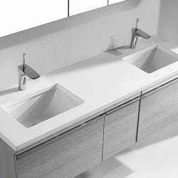 Madeli Venasca 60" Wall Hung Vanity For Quartzstone Top and Ceramic Sink (Venasca-60)