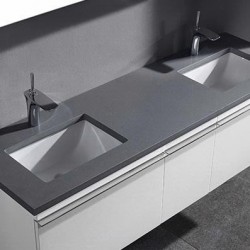 Madeli Venasca 60" Wall Hung Vanity For Quartzstone Top and Ceramic Sink (Venasca-60)
