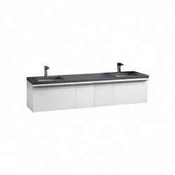 Madeli Venasca 72" Wall Hung Vanity For Quartzstone Top and Ceramic Sink (Venasca-72)