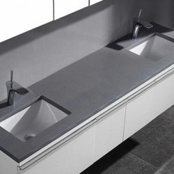 Madeli Venasca 72" Wall Hung Vanity For Quartzstone Top and Ceramic Sink (Venasca-72)