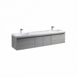 Madeli Venasca 72" Wall Hung Vanity For X-Stone Countertop/Basin (Venasca-72)