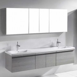 Madeli Venasca 72" Wall Hung Vanity For X-Stone Countertop/Basin (Venasca-72)