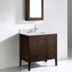 Madeli Torino 36" Vanity For Quartzstone Top  (Torino-36)