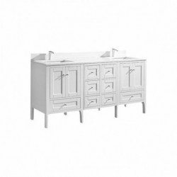 Madeli Torino 72" Vanity For Quartzstone Top  (Torino-72)