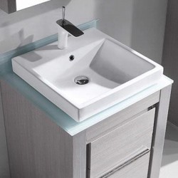 Madeli Vicenza 24" Vanity For Glass Top and Ceramic Basin (Vicenza-24)