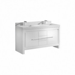 Madeli Vicenza 60" Vanity For Quartzstone Top and Ceramic Sink  (Vicenza-60)