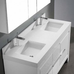 Madeli Vicenza 60" Vanity For Quartzstone Top and Ceramic Sink  (Vicenza-60)