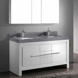 Madeli Vicenza 60" Vanity For Quartzstone Top and Ceramic Sink  (Vicenza-60)