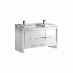 Madeli Vicenza 60" Vanity For Glass Top and Ceramic Basin  (Vicenza-60)